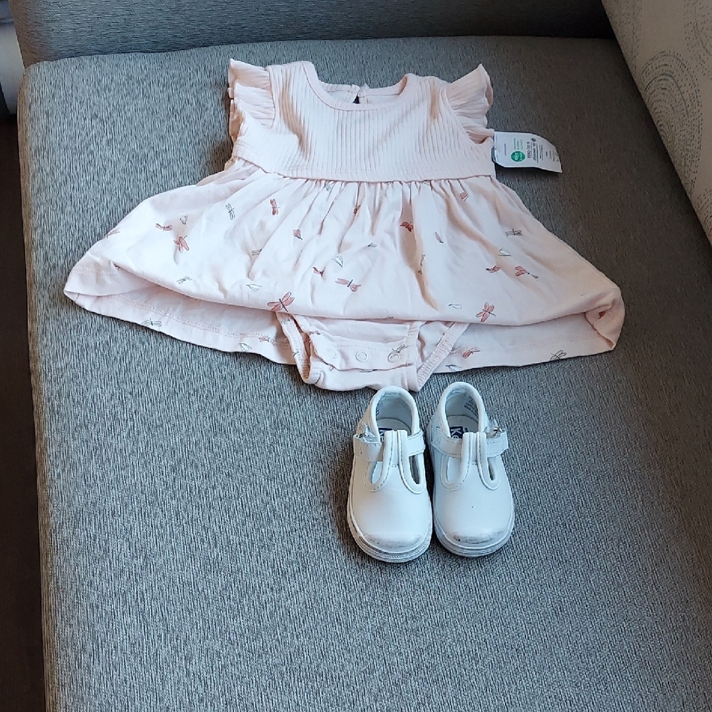 Carter's White Baby Walker Shoes